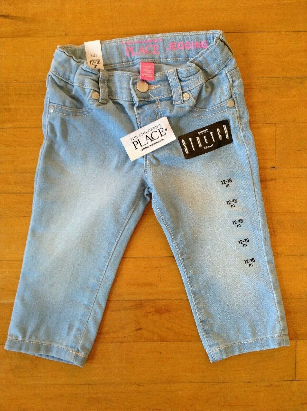 Primary image for Children's Place Girls Jeggings Jeans Sz 12-18 Months NWT 