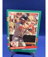 Mike Greenwell # 553 1991 Donruss Baseball Card Error - $40.00