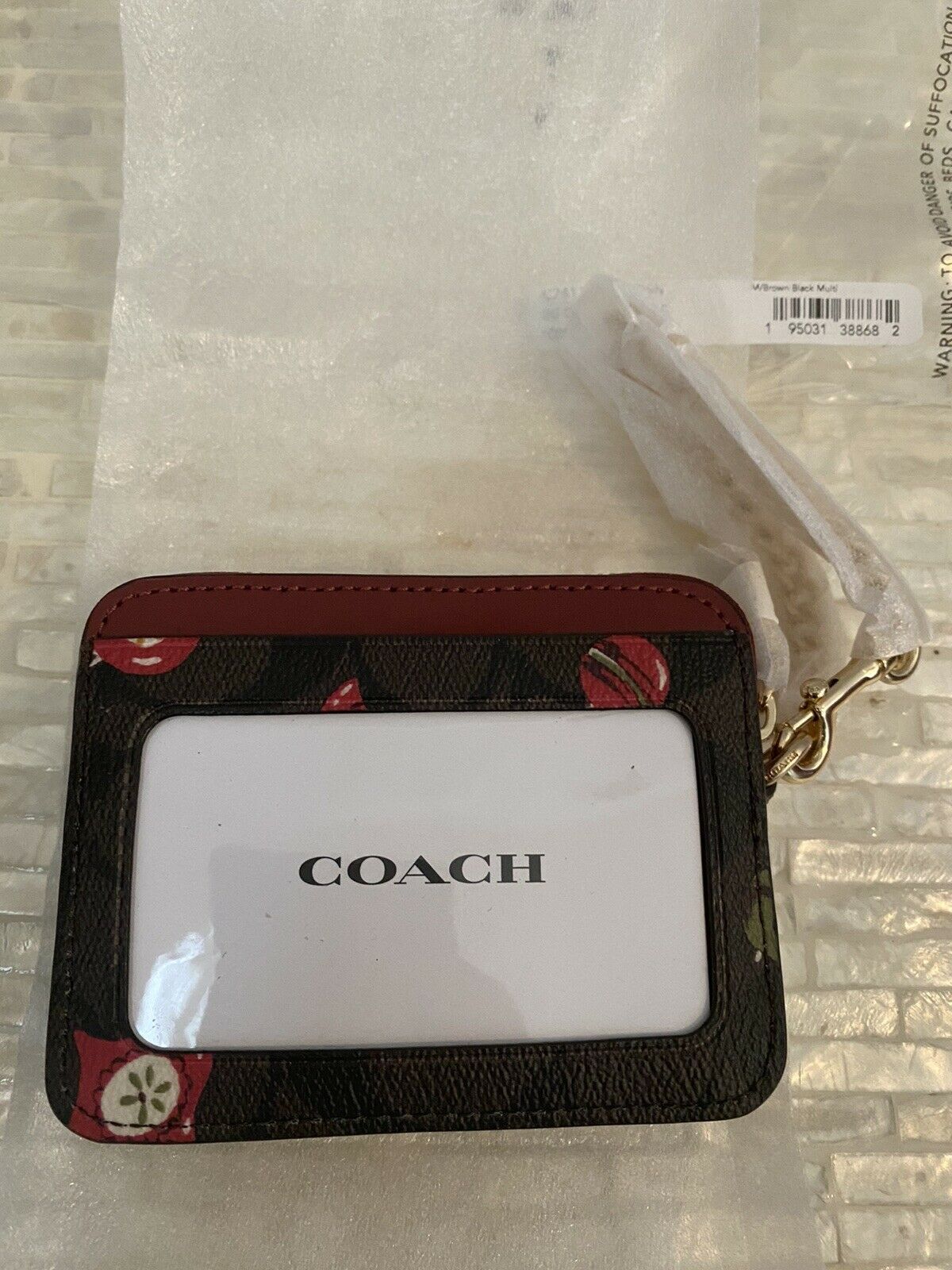 NWT Coach POPPY Crossbody Bag & Card Case Sig w/Jumbo Floral Print KHAKI  MULTI