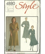 Style Sewing Pattern 4880 Misses Womens Dress Size 10 12 14 New 1986 - $9.99