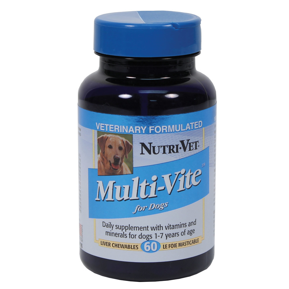 Nutri-vet Wellness Multi-vite Chewables For Dogs 60 Count - Vitamins