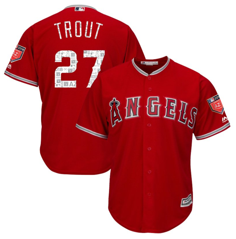 mike trout retro jersey