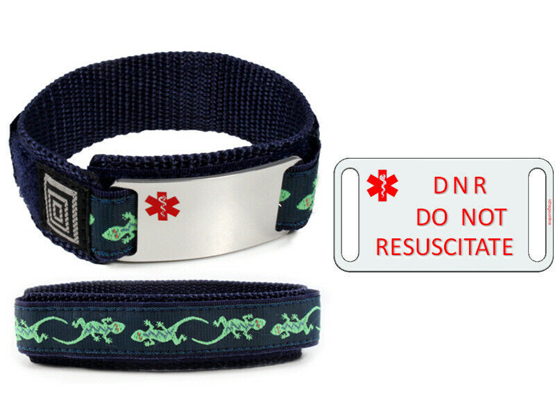 DNR and DO NOT RESUSCITATE Medical Id Alert Bracelet. Free Emergency