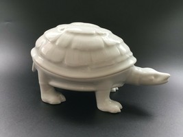 French Limoges Porcelain Charles Field Haviland White Turtle Trinket Box... - $65.00