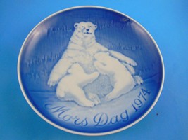 Bing &amp; Grondahl Mothers Day Mors Dag Collector Plate 6&quot; Polar Bears Denm... - $14.84