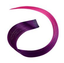 2 Pieces Of Fashionable Invisible Hair Extension Wig Piece, Deep Purple