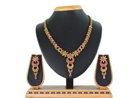 Shopping Paradize Women's Alloy Necklace set (Pink) - $63.00