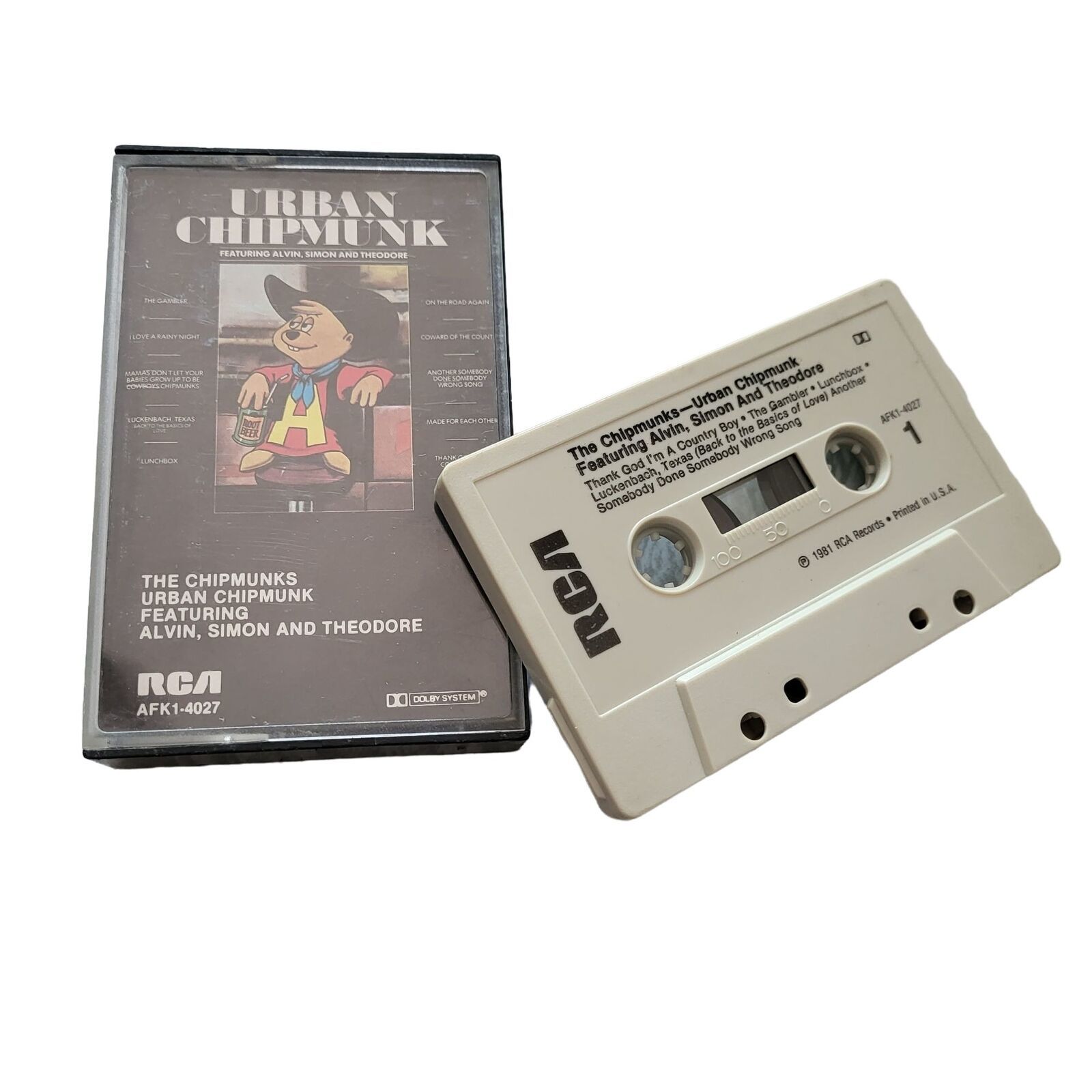 The Chipmunks Urban Chipmunk Cassette Tape 80s Vintage RCA Cassettes