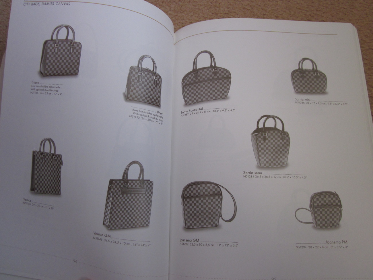 Louis Vuitton Catalog - copyright 2002 - Clothing & Fashion