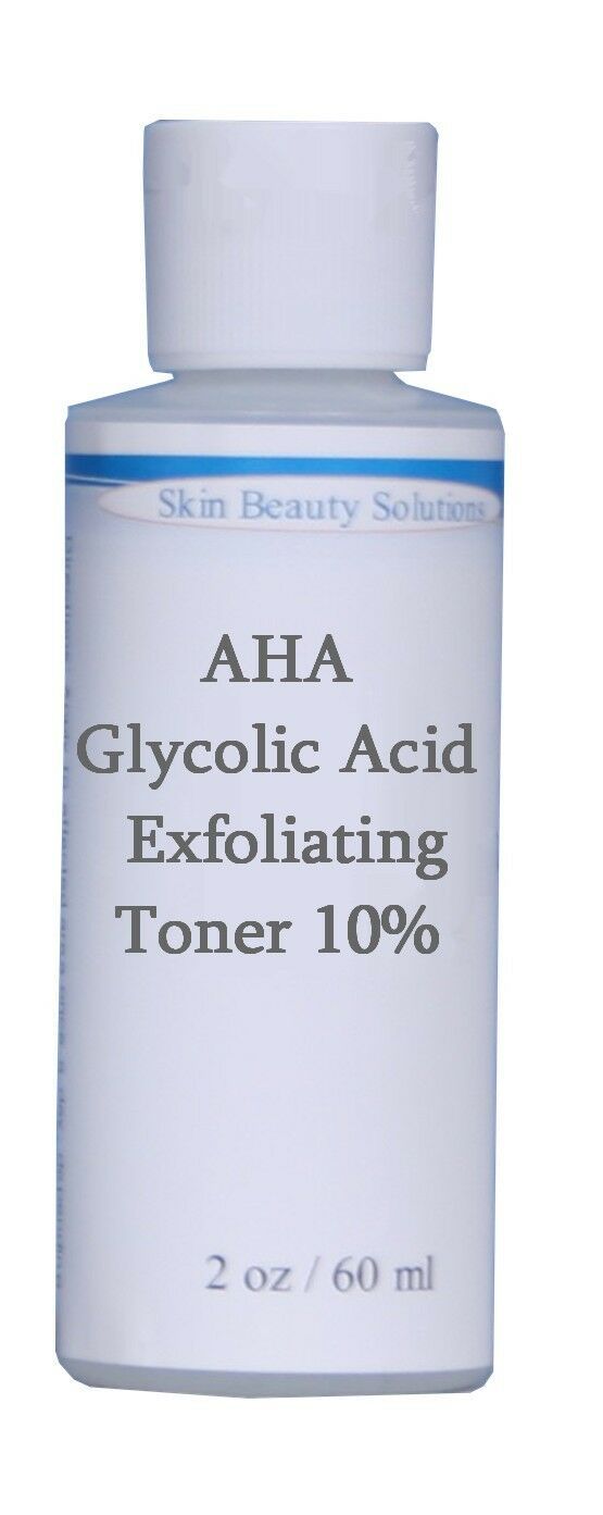 2 oz Exfoliating Glycolic Acid Skin Peel Toner for Large Pores, Acne