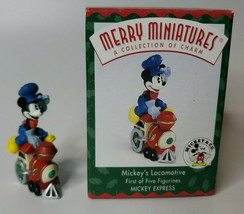 1998 Hallmark Merry Miniatures Mickey Express Mickey&#39;s Locomotive  J2/8496 - $14.99