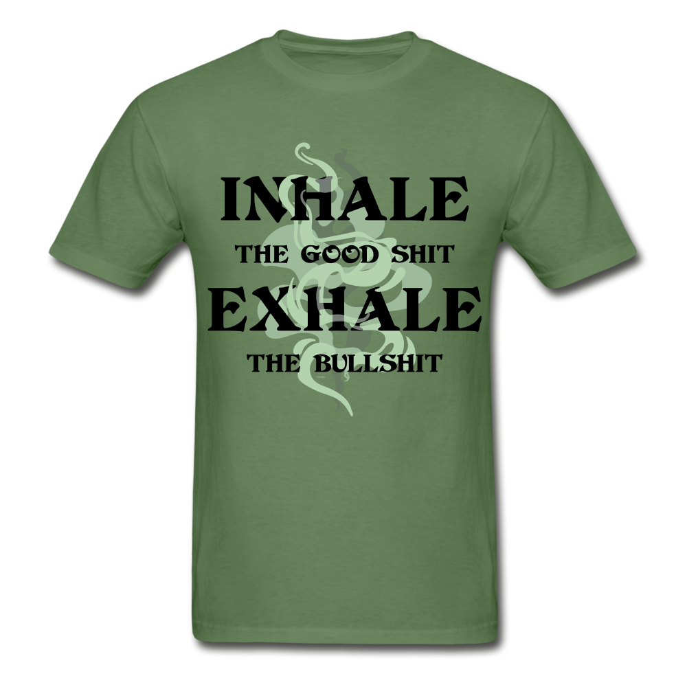 Inhale The Good Exhale The Bull Funny Graphic T Shirt