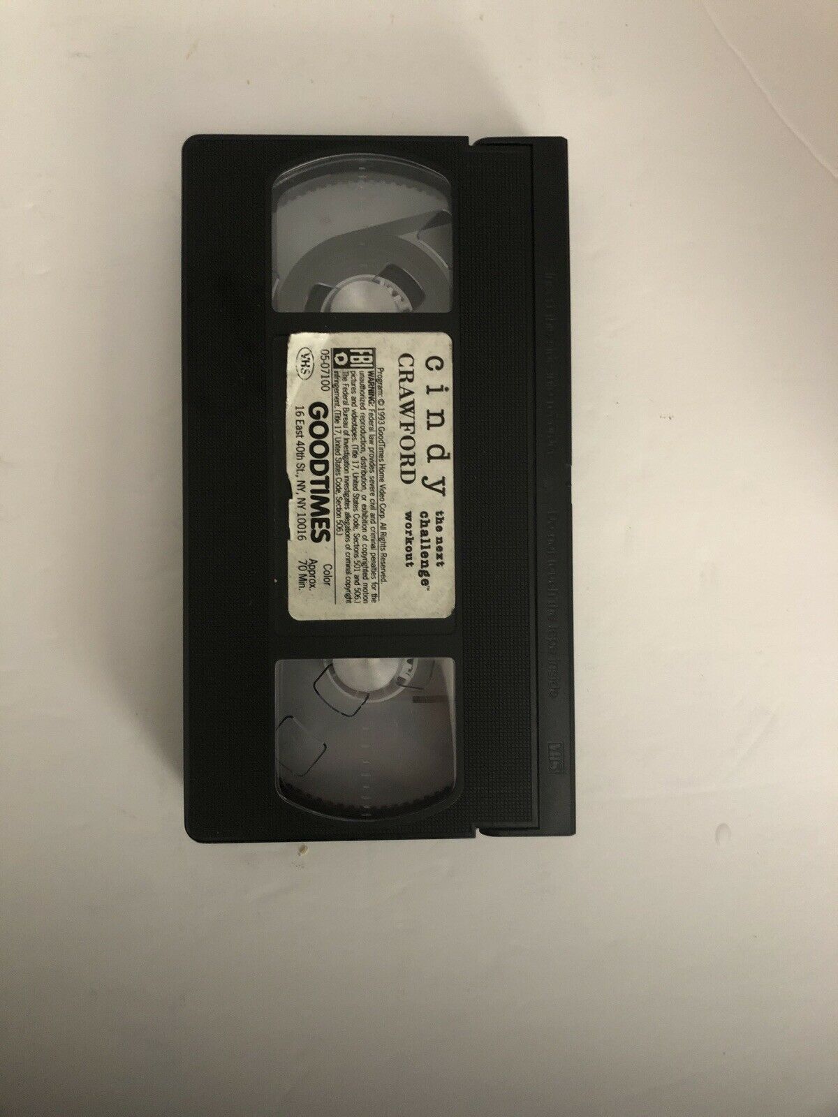 Cindy Crawford The Next Challenge Workout(VHS, 1993)TESTED-RARE VINTAGE ...