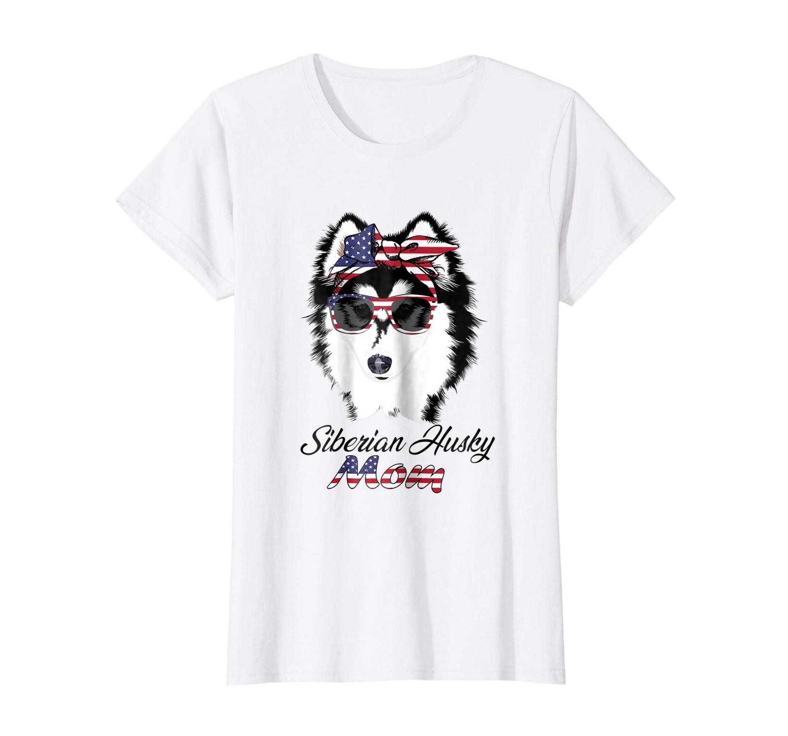 Dog Fashion - Husky Gift|Bandana & Glass of 4th of July|Funny Shirt Wowen