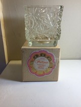 Vintage Avon Fostoria square perfumed candle holder - $12.00