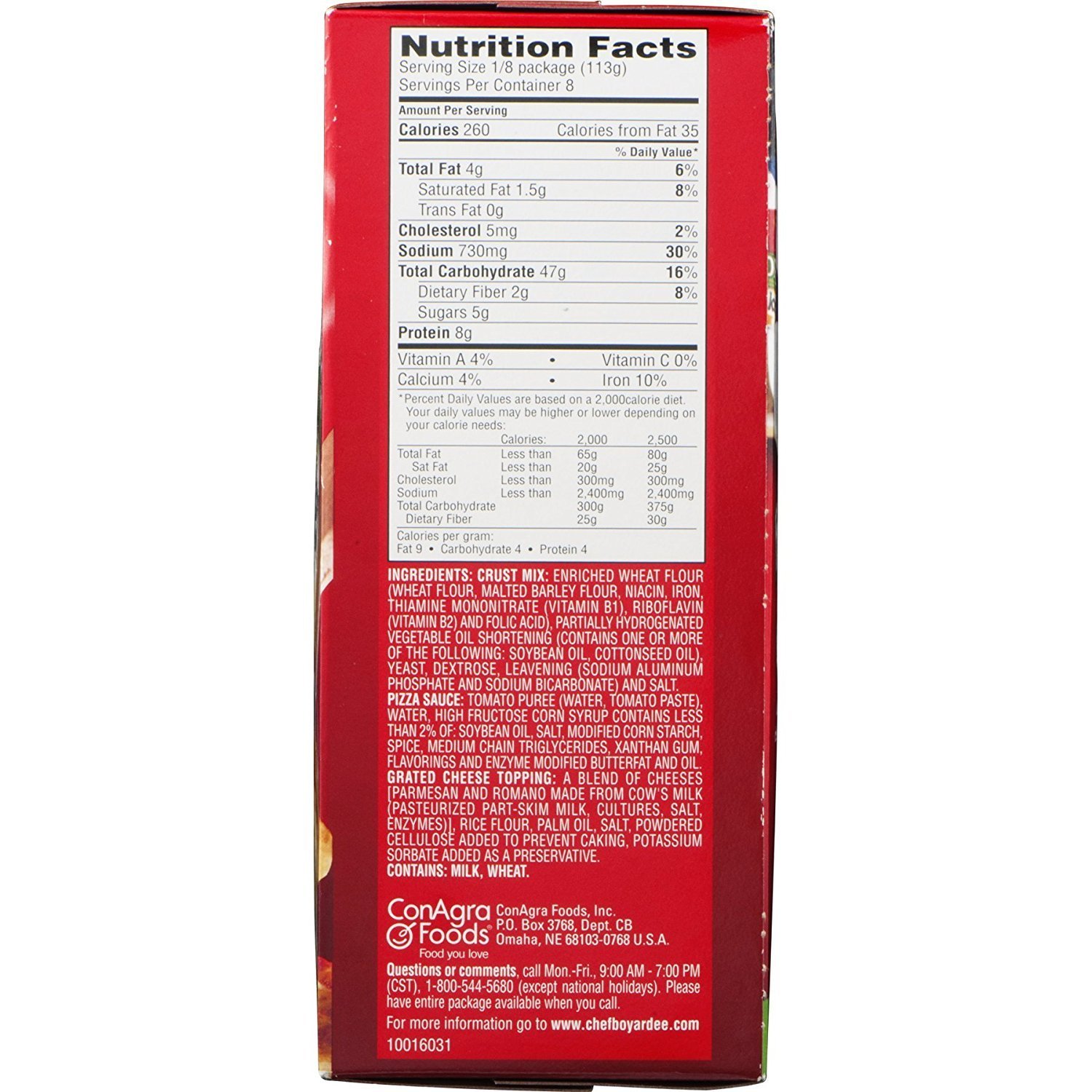 Chef Boyardee, Cheese Pizza Kit, Makes 2 Pizzas, 31.85oz Box (Pack of 4