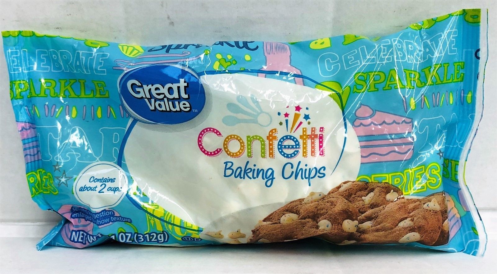 Great Value Confetti Baking Chips 11 oz Baking Chips