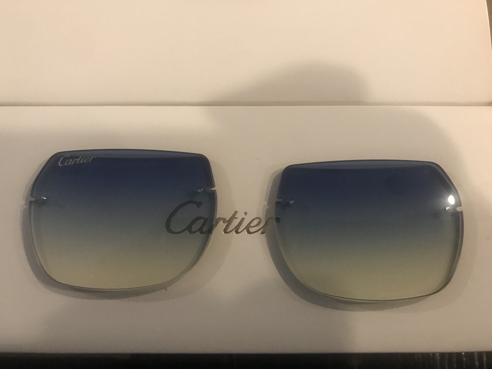 Cartier Lens. Aftermarket replacement. Sky Blue Gradient tint Other