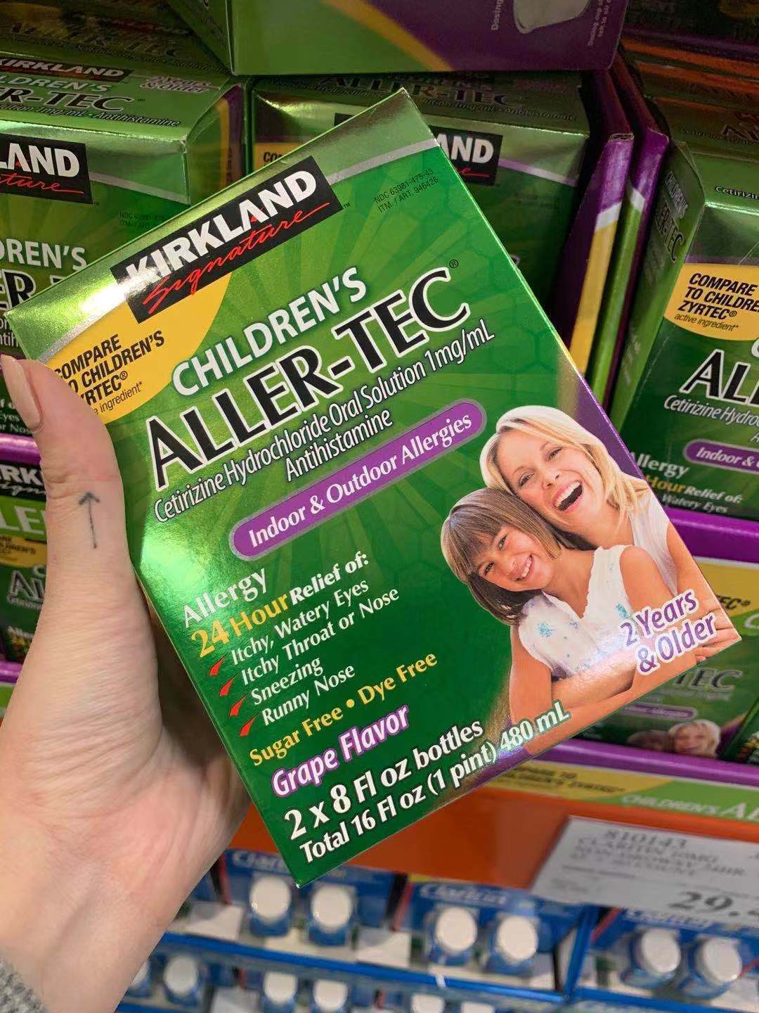 Kirkland Signature Children's Allertec 16 oz 2 pk 2 years+