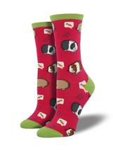 Socksmith Women's Socks Novelty Crew Socks "Guinea Pigs" / Choose Your Color!! - $11.29