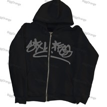 European and  printed pattern zipper hoodie Harajuku men coat lovers clothing to - $153.60
