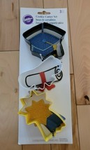 Wilton 2308-1491 3-Piece Graduation Cookie Cutter Set Cap Diploma Star - $18.90