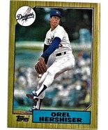 1987 Topps Baseball Card, #385, Orel Hershiser, Los Angeles Dodgers - $0.99