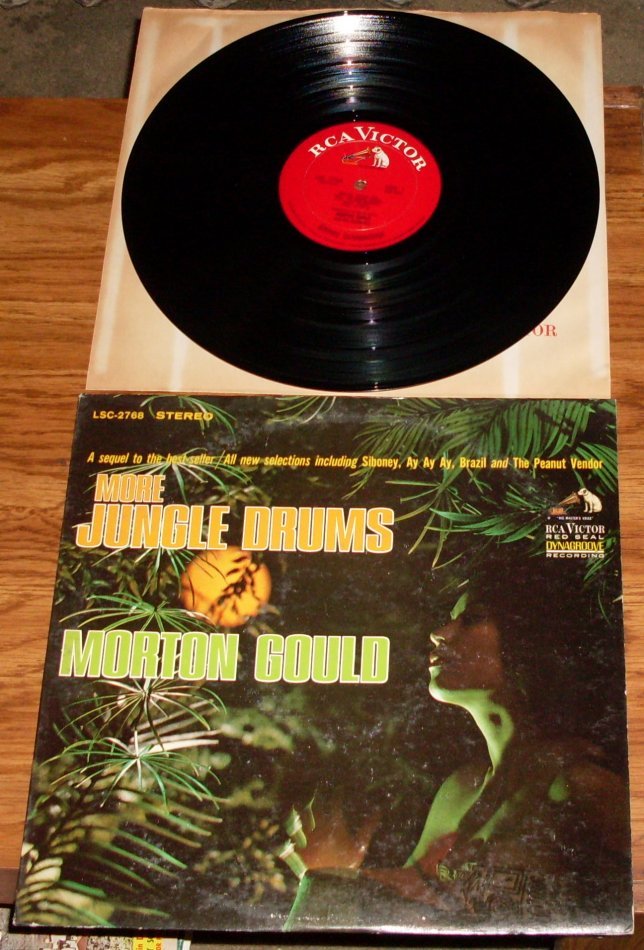 Vtg 1964 Morton Gould More Jungle Drums LP Vinyl Record Exotica Lounge Jazz - $9.99