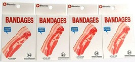 4 Bioswiss Bacon Bandages 1in X 2in 24 Adhesive Touch and feel The Shape