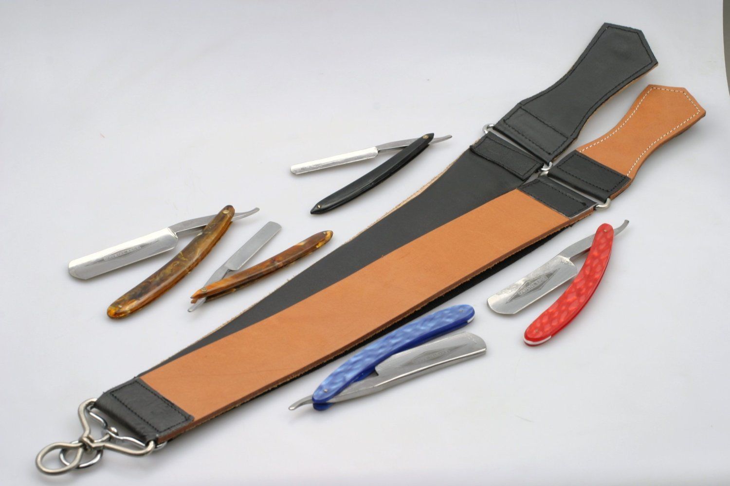 PRO LEATHER BARBER RAZOR STROP FOR STRAIGHT EDGE RAZORS Other
