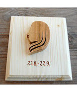 Handmade Wooden Zodiac Sign Picture Virgo - $47.94
