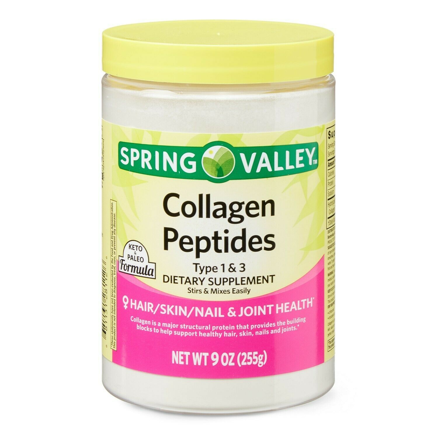 Spring Valley Collagen Peptides Powder, Type 1 And 3, 9 Oz - $22.41