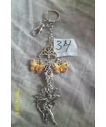&lt;&gt;&lt;   purse jewelry silver color faerie  keychain backpack  dangle charm... - $4.99