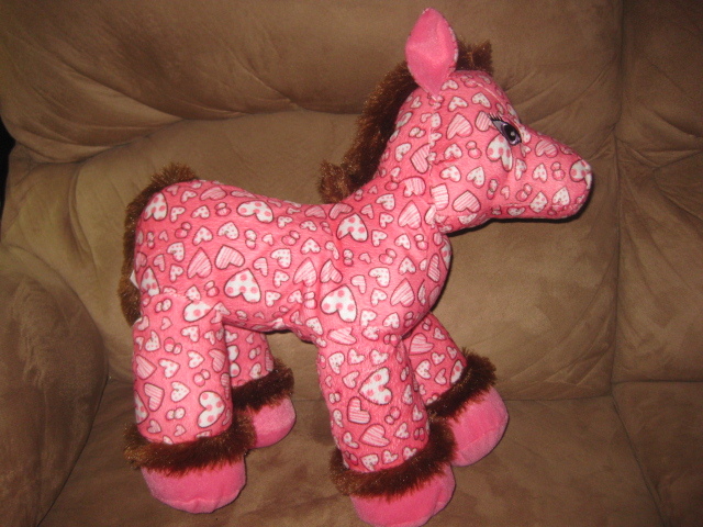 large stuffed horses