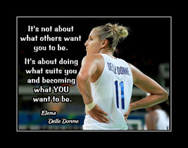 Delle Donne Inspirational Basketball Motivation Poster Print Quote Wall Art Gift - $22.99+