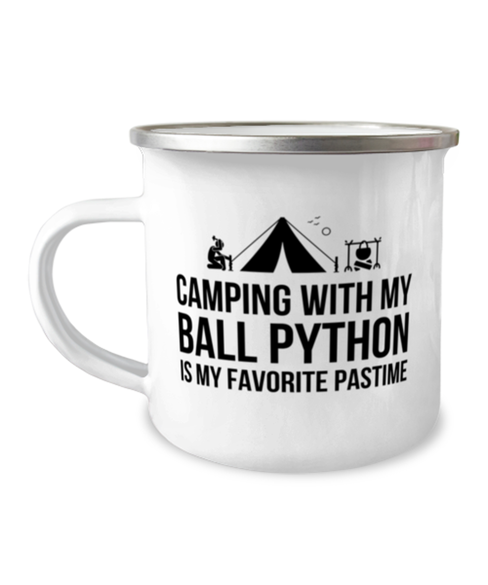 Ball Python Camping Mug, Funny Ball Python Camper Mug, Stainless Steel Reptile  - $17.95