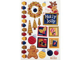 We R Memory Keepers-Embossed Christmas Related Stickers. - $3.19