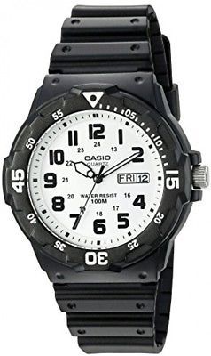 Casio Men's 'Classic' Quartz Resin Watch, Color:Black (Model: MRW200H-7BV)