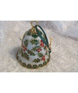 PORCELAIN CHRISTMAS BELL, Kriss Kringle, Mammoth Lakes, CA 3&quot; tall - $14.03