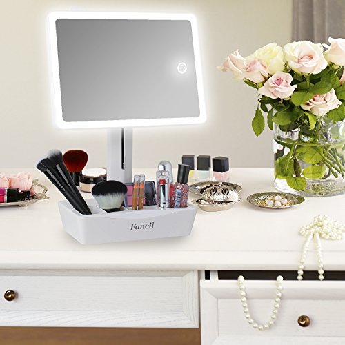 Fancii LED Lighted Large Vanity Makeup Mirror with 10X Magnifying