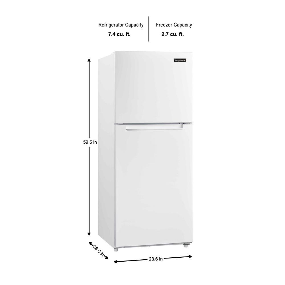 Magic Chef 10.1 cu. ft. Top Freezer Refrigerator in White