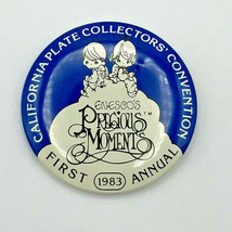 1983 Precious Moments 1st Annual California Plate Collectors Convention Button - $14.01