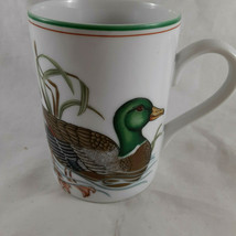 Vintage Fitz and Floyd Canard Sauvage green Duck Coffee Mug Cup made in ... - $9.89