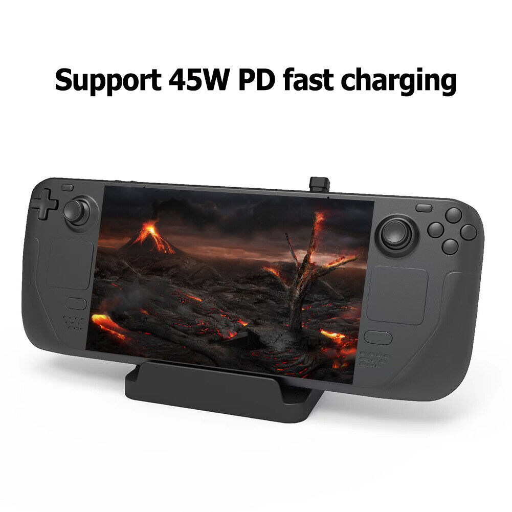 For Steam Deck 45W PD Fast Charging Dock Game Charger Base Station ...