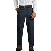 New Mens Genuine Dickies Dark Navy Flex Relaxed Fit Twill Cargo Pants W36 L30 - $18.50