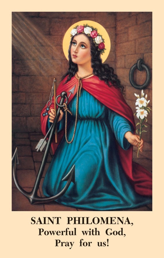 Saint philomena novena prayercard