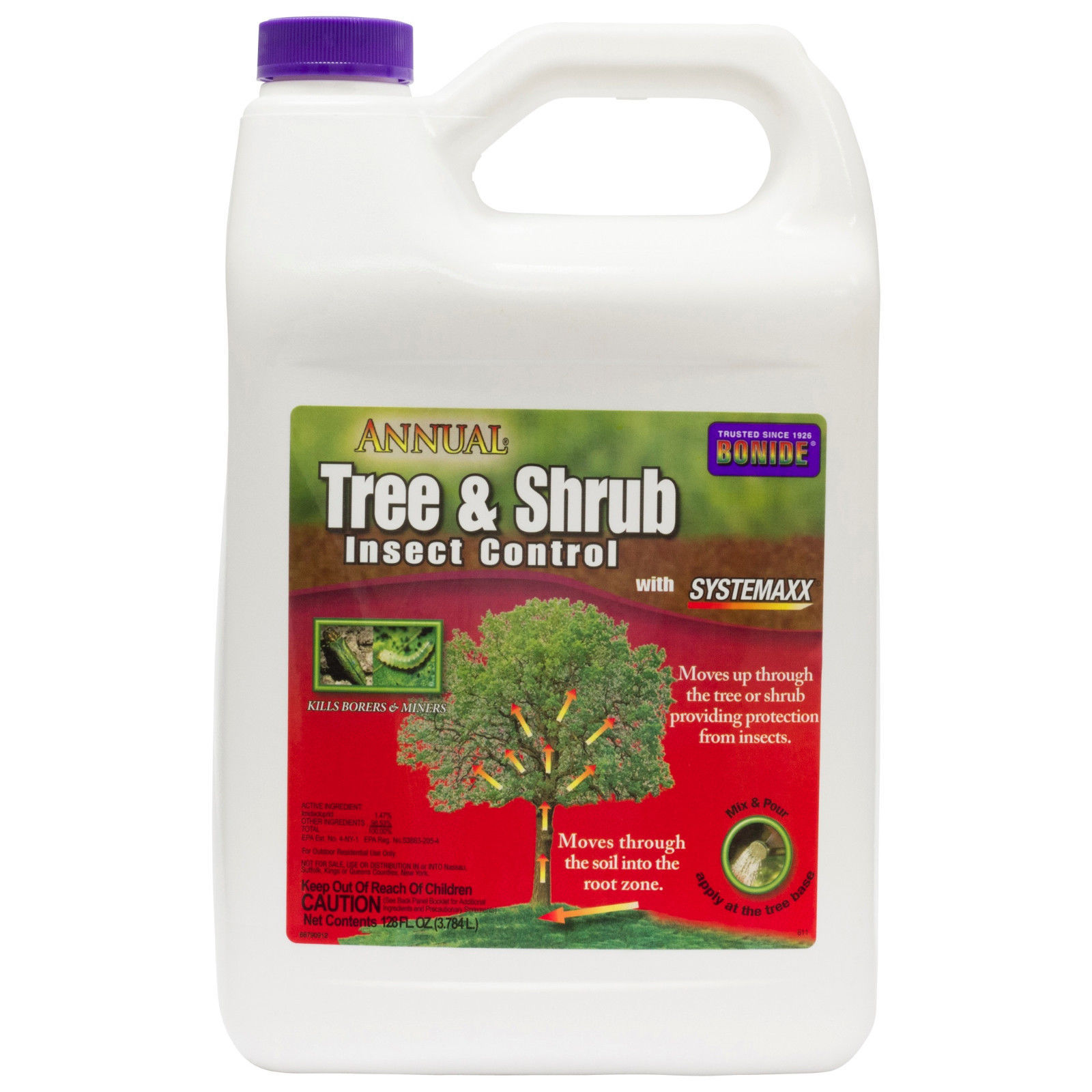 Annual Tree & Shrub Insect Control Concentrate 4 Gallons Systemic