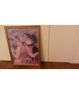 Framed Renoir Two Seated Girls Poster fr Philadelphia Museum of Art 24&quot; ... - $149.99