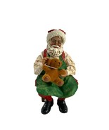 Clothique Possible Dreams Santa Claus Fixing Teddy Bear 2000 Christmas F... - $45.54