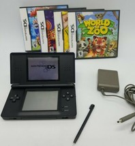 Cobalt Blue Nintendo DS Lite Bundle [Tested] with 4 CIB Games &amp; Charger ... - $98.88